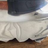 Silver-plated tripod serving dish