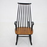 1960s Varjosen Puunjalostus Beech Rocking Chair, Finland
