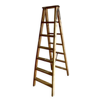 Antique wooden painter's stepladder