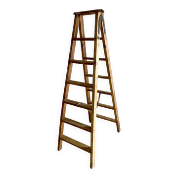Antique wooden painter's stepladder