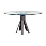 Dining table by Angelo Mangiarotti, published by Longobardo P&V, 1974