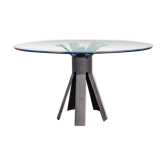 Dining table by Angelo Mangiarotti, published by Longobardo P&V, 1974