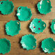 Set of 10 plates leaves in old slurry from Germany