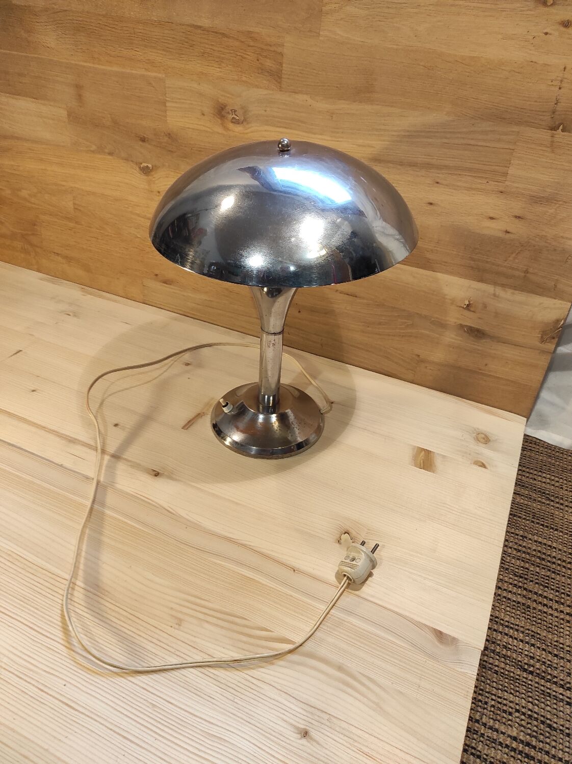 Metal mushroom lamp circa 1920 1940