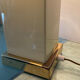 Hollywood Regency lamp in metal and brass from the 70s.