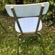 2 chaises formica bleues