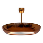 Pair of Bauhaus / Functionalist Copper Pendants UFO by Napako, 1940s
