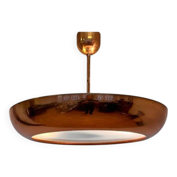 Pair of Bauhaus / Functionalist Copper Pendants UFO by Napako, 1940s