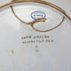 Geo Matel earthenware plate copy of old Nevers model 'I sing for freedom'