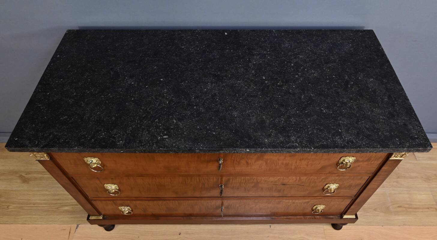 Return from Egypt chest of drawers in mahogany, Empire period – Early 19th century