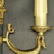Pair of torchand and swan sconces, Empire style