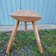 Antique wooden tripod stool
