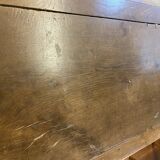 Farm table with its 2 benches.