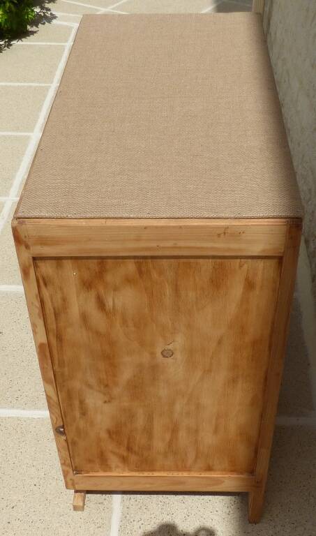 Art Deco 3-drawer wooden chest of drawers - Completely restored and refurbished -