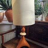 Pied de lampe de table en céramique par Louis Drimmer, années 1980