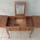 Louis XV style work table in walnut veneer