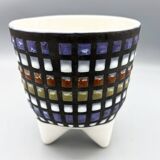 Vase Tripode "Molaire" En Céramique émaillée Roger Capron 1960