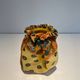 Trompe-l'Œil Ceramic Vase in the Shape of a Knotted Bag with Floral Decoration. Work