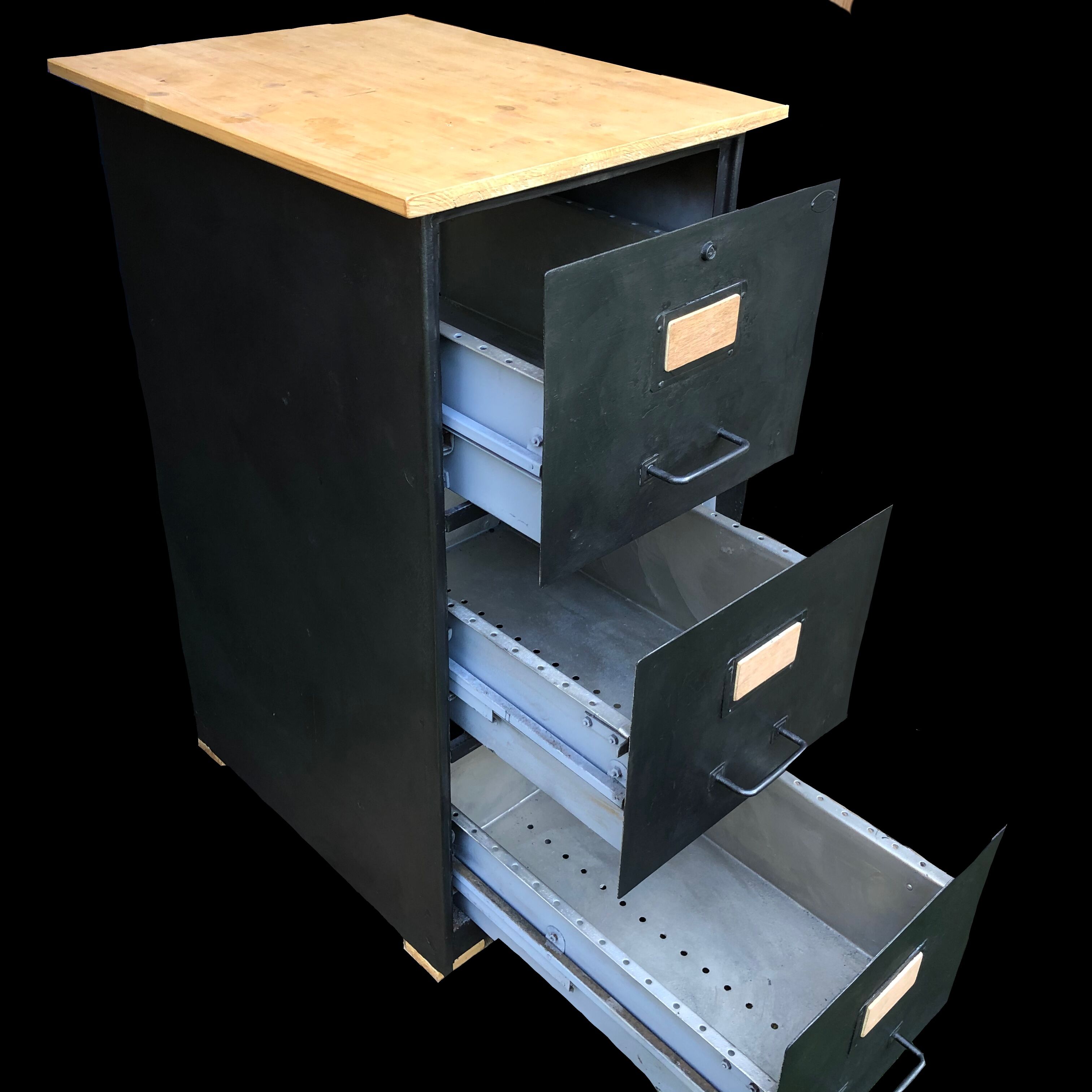 Industrial furniture 3 drawers