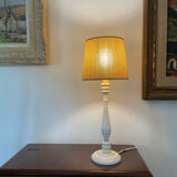 Lampe vintage en bois années 1980