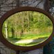 Beveled oval mirror 83x52cm
