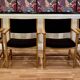 Set of 4 armchairs stamped Hans Wegner "Scandinavian design" 1960.