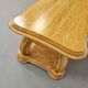 French solid oak coffee table 1970s