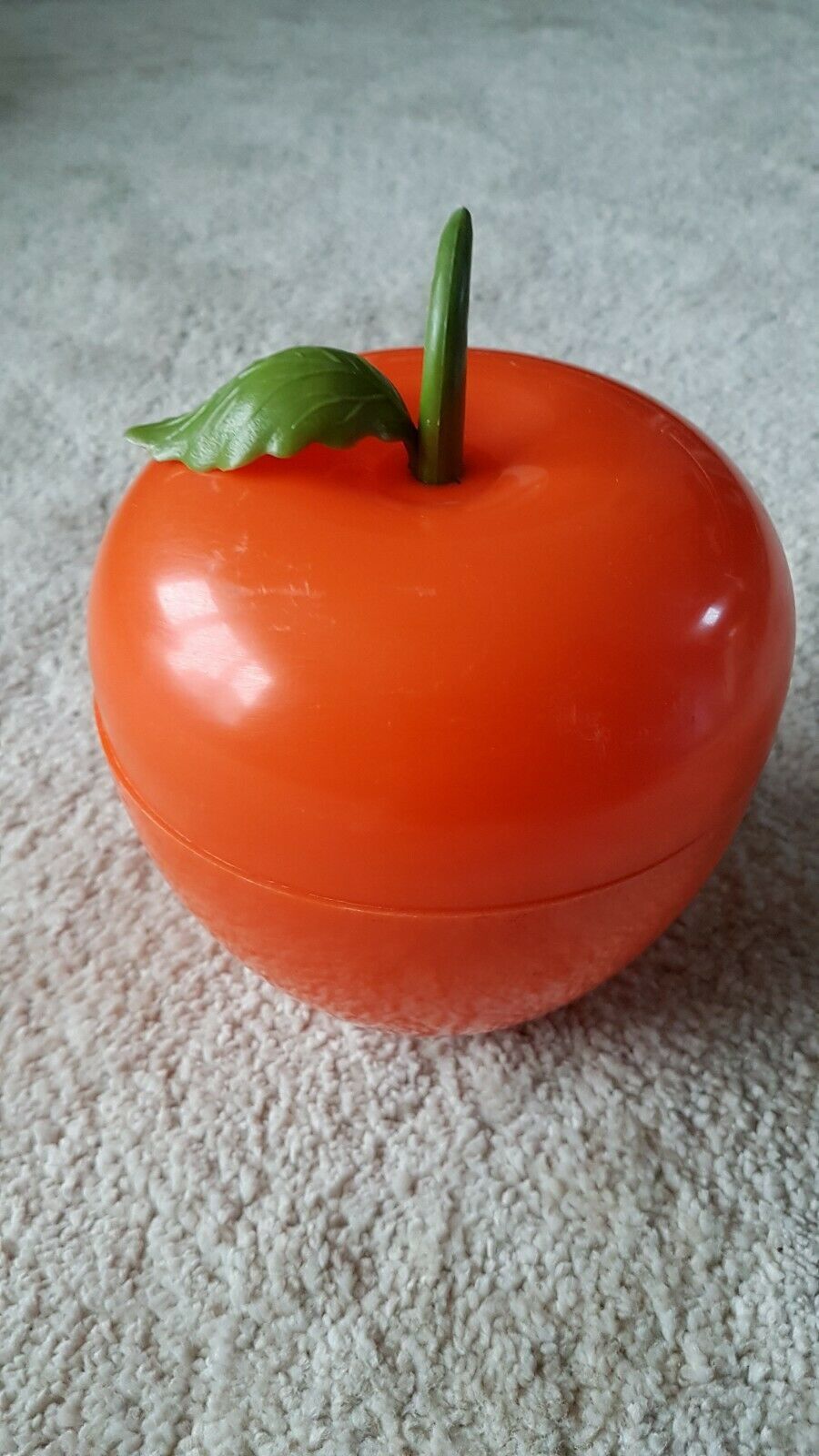 60's sixties vintage orange ice cream bucket
