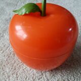 60's sixties vintage orange ice cream bucket