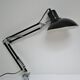 Lamp architect metal black design Aluminor vintage