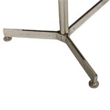Rectangular dining table, travertine and chrome, 1970