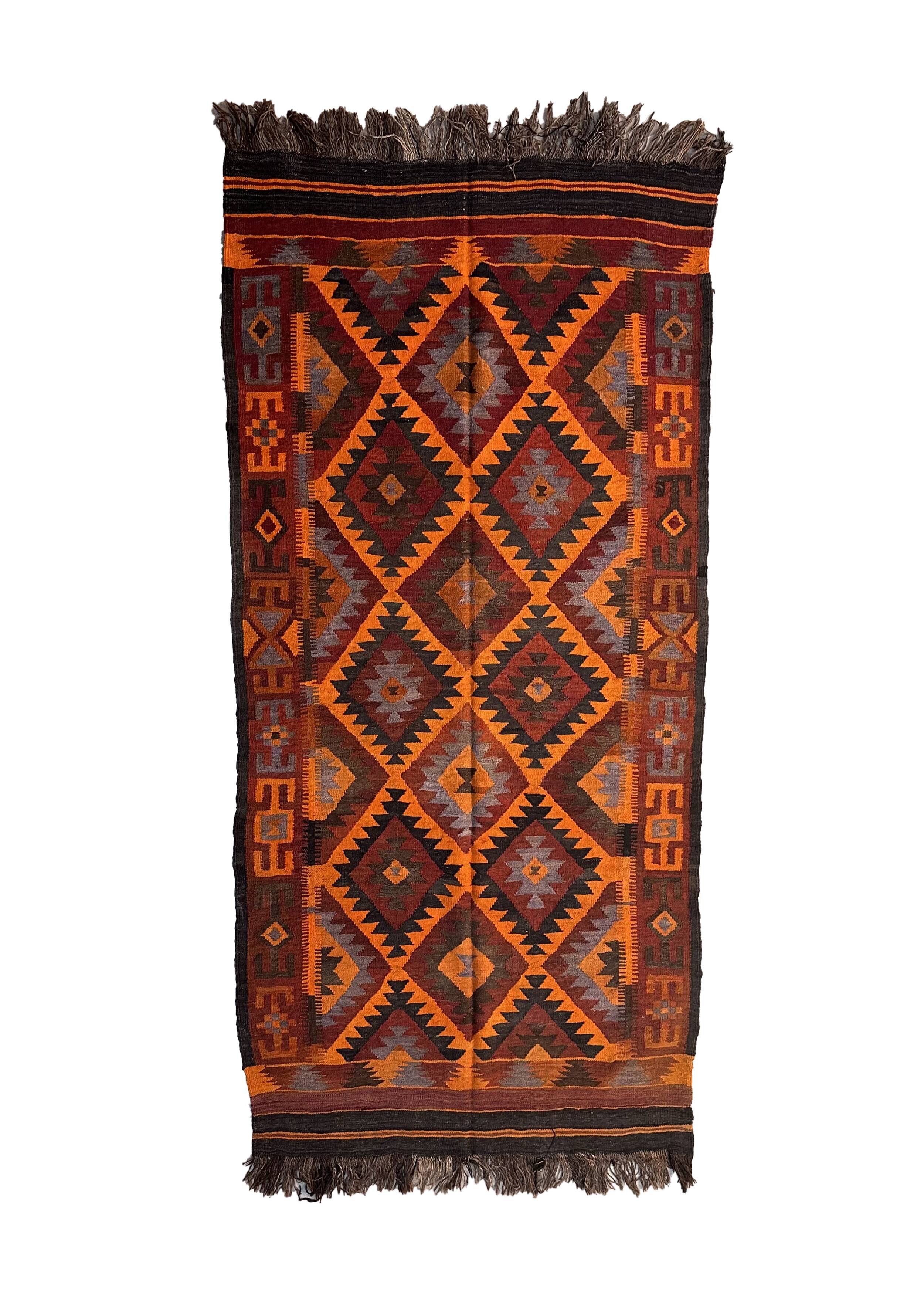 Moroccan Kilim Zayan Rug - 257 x 136 cm