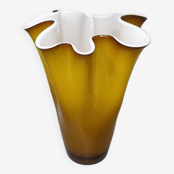 Vase « Fazzoletto » par Ca' Dei Vetrai en verre de Murano, Italie années 1960