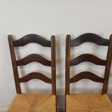 Brutalist chairs, set of 4