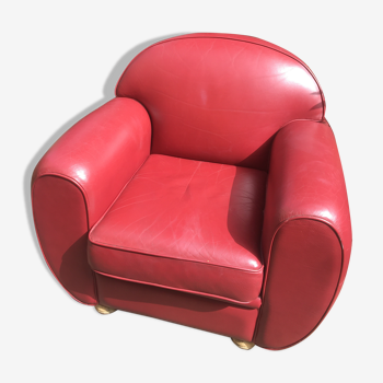 Sufren red leather club chair