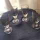 4 19th absinthe glasses