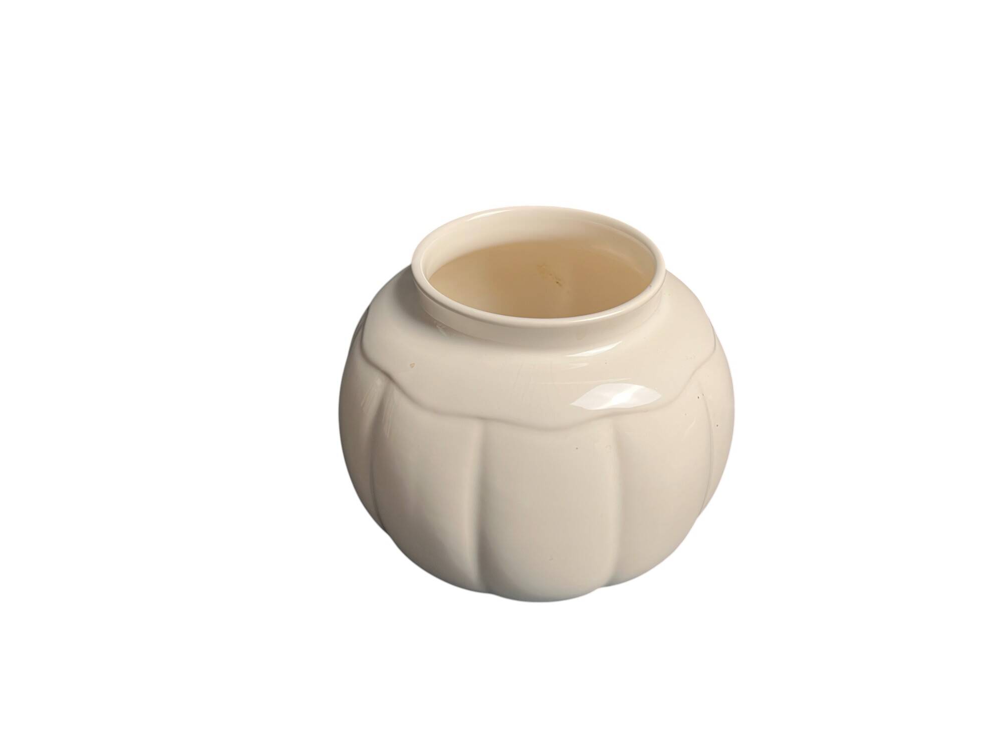 Art Deco, ceramic ball cache pot Italy early 20th century