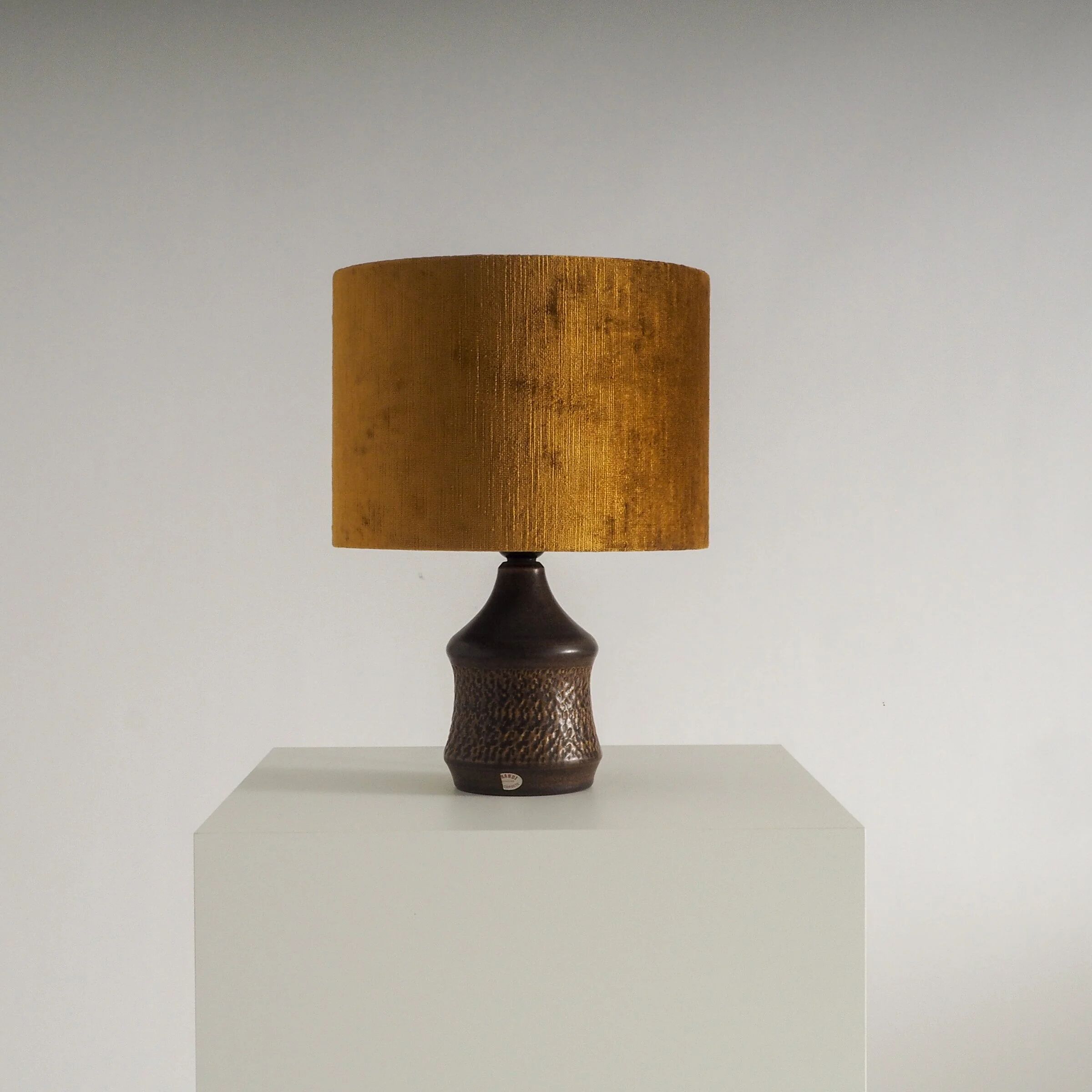 Swedish ceramic table lamp by Henry Brandi for Vejbystrand