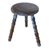Wabi Sabi tripod stool with pearl feet bobbin