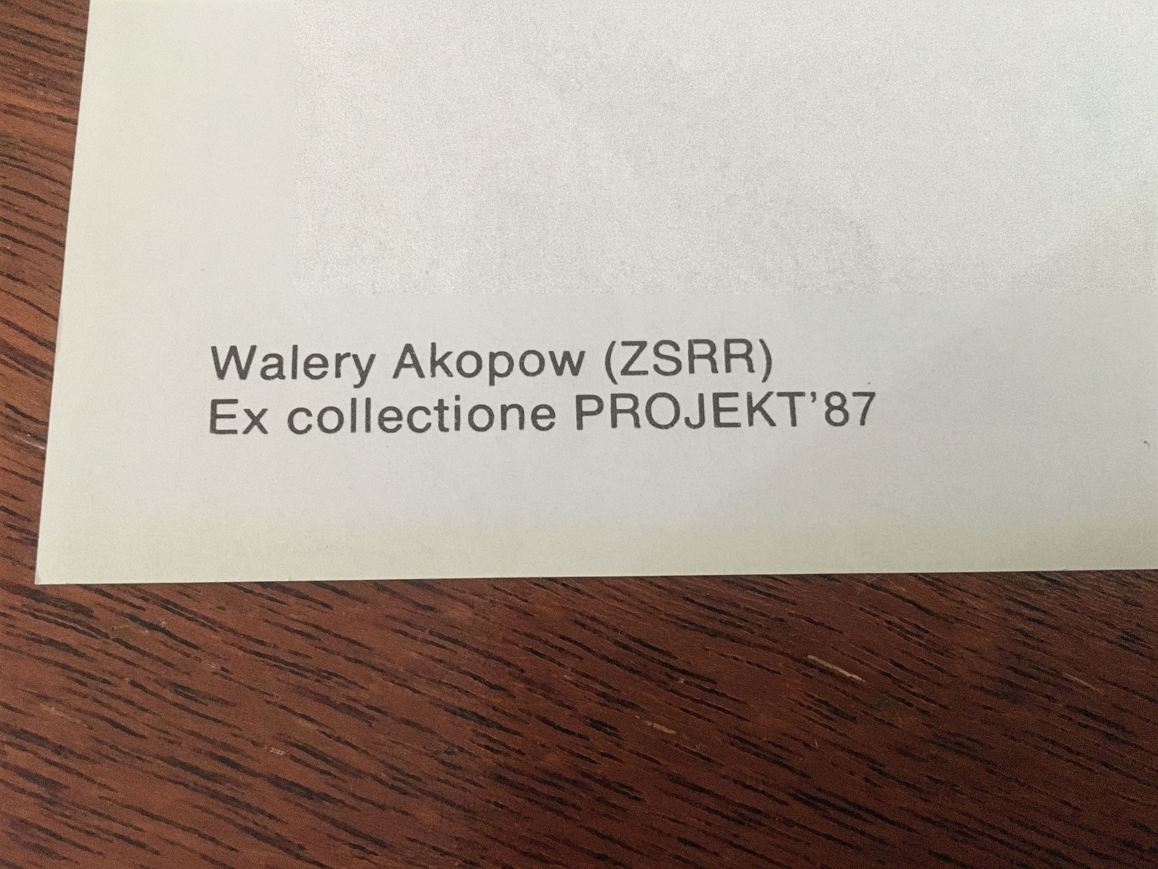 Poster by Walery Akopow "70 years of the October revolution", 1987