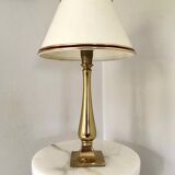 Brass base bedside lamp