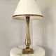 Brass base bedside lamp