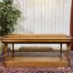 19th-century work table in English pine.
