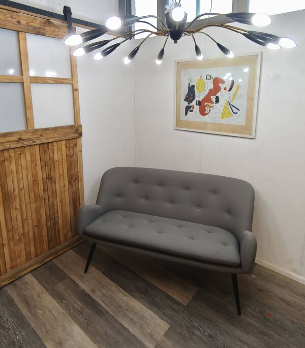 Plafonnier style années 1950/lampe Sputnik, 12 lumières