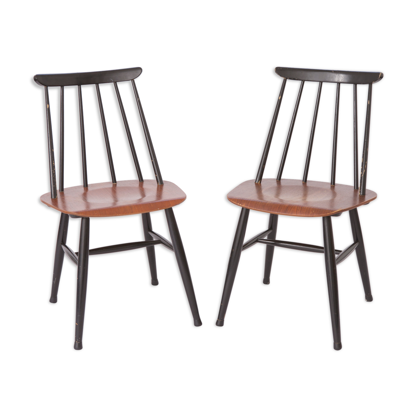 Paire de chaises vintage Ilmari Tapiovaara pour Asko 1960 Finlande