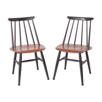 Pair vintage chairs ilmari tapiovaara for asko 1960s finland