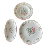 Set of 3 dishes/plates - Lunéville
