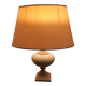 lampe moderniste circa 1970 en travertin et tôle laquée