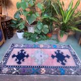 Old turkish Oushak rug 148x85 cm vintage