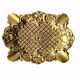 Neo-Baroque brass ashtray stamped DL number 6 registered